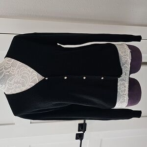 Vintage Sweewe Paris Black Women's Cardigan Sweater 
Small